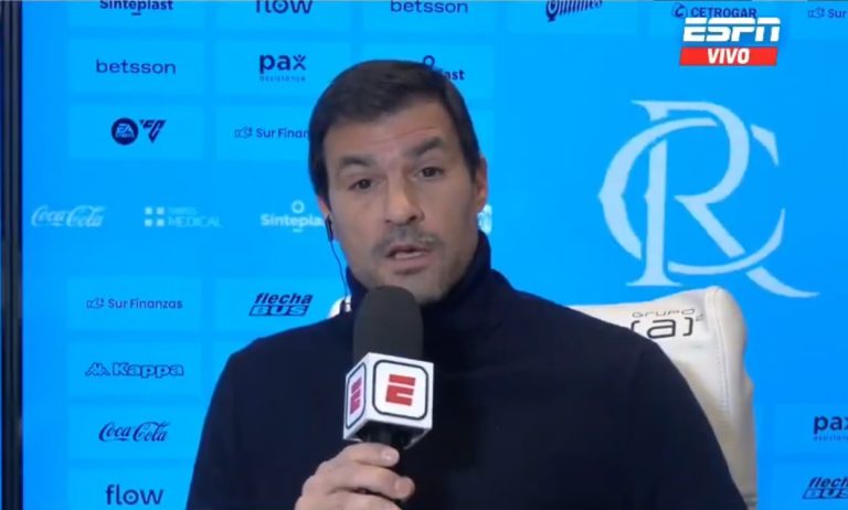 Saja habló en ESPN en la previa del duelo ante Boca.