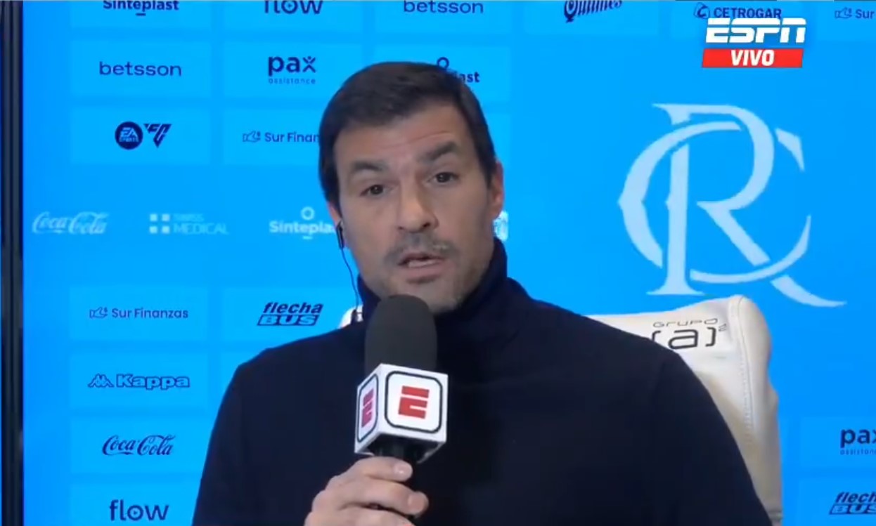 Saja habló en ESPN en la previa del duelo ante Boca.